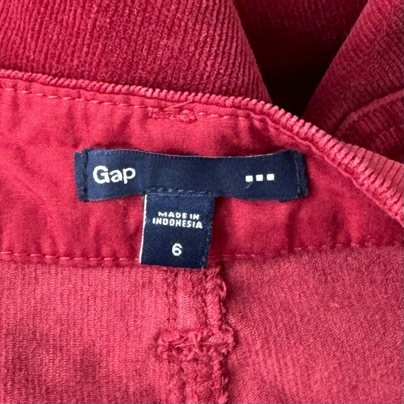 GAP Maroon Burgundy Red Corduroy Mini Skirt - Picture 3 of 3